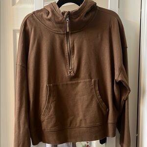 Joy Lab Brown Half-Zip Hoodie. Never worn